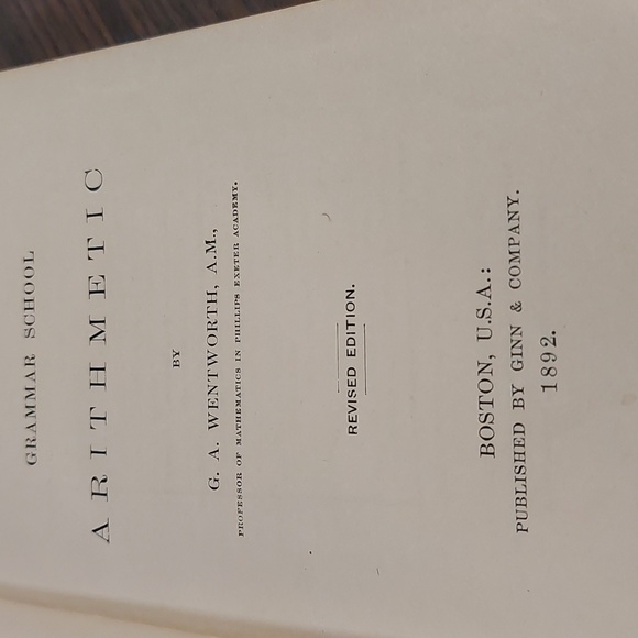 Antique Grammar School Arithmetic Book - Picture 5 of 10